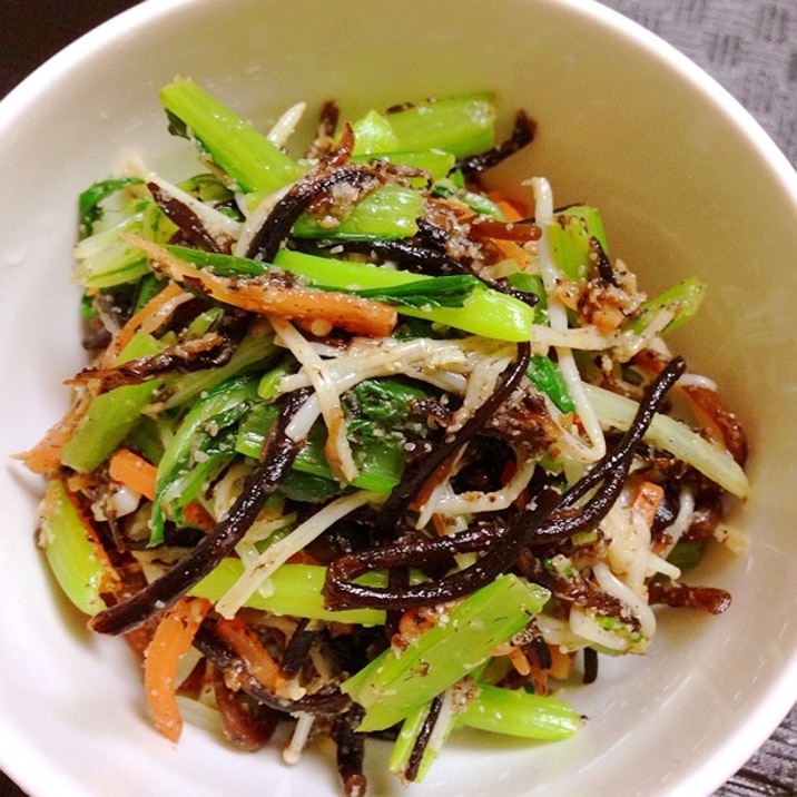 レンジで簡単 鉄分いっぱい ひじきの胡麻和え レシピ 作り方 By 献立こばち 楽天レシピ